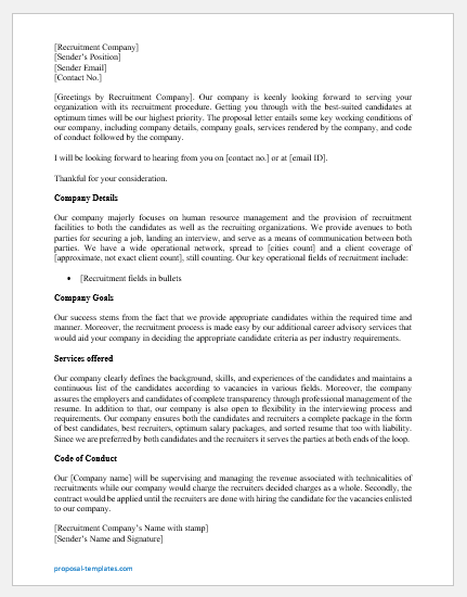 Job Proposal Letter from proposal-templates.com