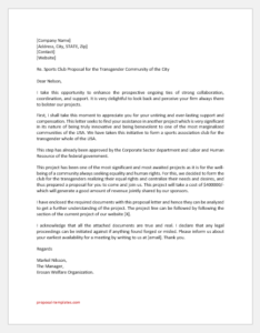 Sports Club Proposal Letter